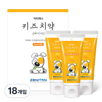 제니튼 닥터제니 키즈 치약 베이비, 60g, 18개입