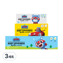 유이앤루이 슈퍼잭 항균 분해 지퍼백 S + M + L 세트, 3세트