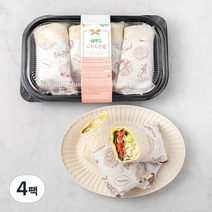 쉐푸드 시저치킨랩 샌드위치, 746g, 4팩