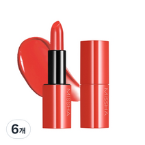 미샤 데어 루즈 쉬어 슬릭 립스틱 3.5g, 레드 마멀레이드, 6개