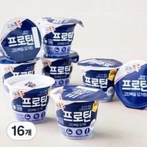 요플레 프로틴 블루베리 떠먹는 요구르트, 100g, 16개