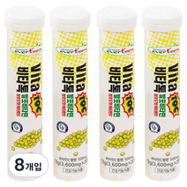 비타톡 발포비타민 청포도맛, 20정, 8개