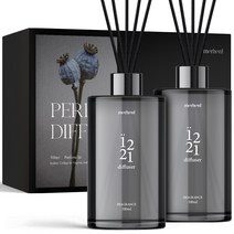 메르헨트 퍼퓸 대용량 디퓨저 500ml x 2p + 섬유스틱 10p 선물 세트, 시트리코, 1세트