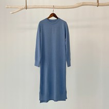 어반프랑 발리 캐시미어 라운드 옆트임 루즈핏 언발 롱원피스
