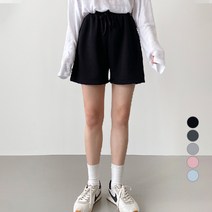 잘빠진 여성용 딜라잇 4부 밴딩 숏 팬츠