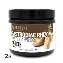 퓨어영 천마 분말, 2개, 200g