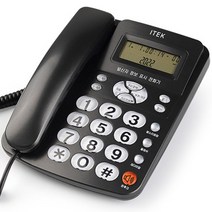 아이텍 발신자정보표시 CID 유선 전화기, IK-320(블랙)