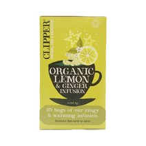 클리퍼 유기농 레몬 앤 진저 티, 62.5g, 1개, 1개