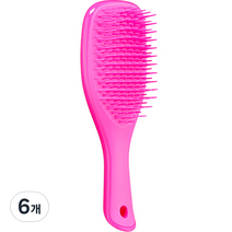 탱글티저 바비 웻 디탱글러 미니 토탈리 헤어 브러쉬, 토탈리 핑크, 6개
