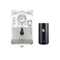 플랜잇 커피머신 홈카페 에디션 + 커피그라인더, PCM-F15W(크림화이트)