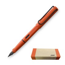 LAMY 사파리 만년필 2021년 한정판 기프트패키지, EF, 테라레드