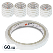 엠파이어 양면테이프 10mm x 10m, 화이트, 60개입