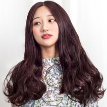 u자 루즈펌 반가발 50cm 260g, 다크브라운, 1개