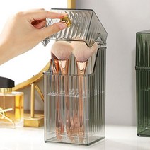 하늬통상 화장품 브러쉬 보관 케이스 아크릴 9칸, 블랙, 1개