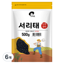엉클탁 국산 서리태, 500g, 6개