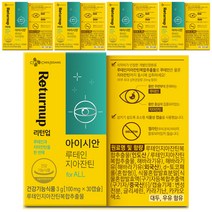 리턴업 아이시안 루테인 지아잔틴, 30캡슐, 5개, 30정