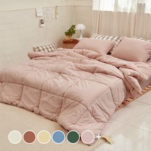 바자르 60수 고밀도 바이오워싱 피그먼트 옥수수솜 차렵이불