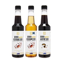 홍영의 간장 선물세트 붉은대게어 500ml + 붉은대게백 500ml + 버섯맛 500ml, 1세트