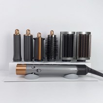 해안 호환용 헤어 드라이기 거치대 싱글 6cell, 화이트(거치대), 라이트그레이(실리콘툴), 1개