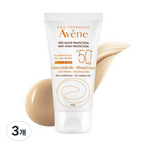 아벤느 미네랄 선크림 SPF50+ PA+++, 50ml, 3개