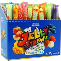 키즈웰 젤리 스트로우, 19.3g, 60개