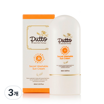 퓨토 워셔블 선크림 SPF30 PA++++, 3개, 60ml