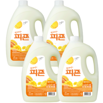 피죤 섬유유연제 옐로우미모사 본품, 3100ml, 4개