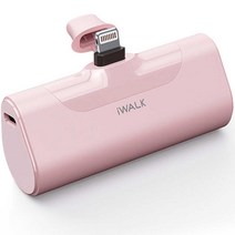 아이워크 미니 보조배터리 아이폰용, DBL4500L, 핑크