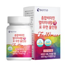 보뚜 종합비타민 멀티미네랄18 포 우먼 올인원 54g, 90정, 1개