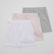 롤리트리 아동용 코튼 스판 3부 레깅스 3매입