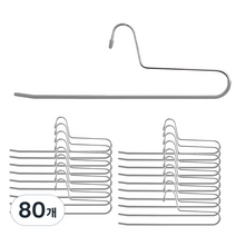 홈앤하우스 멀티코팅 바지걸이, 그레이, 80개