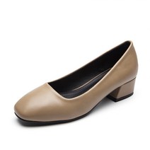 여성용 스퀘어토 미들힐 5cm