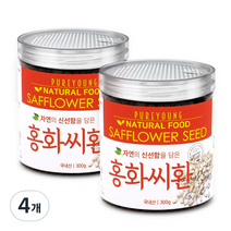 퓨어영 볶은 홍화씨환, 4개, 300g