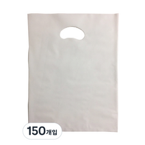 팩스타 펀칭 비닐 포장봉투 가로 25cm x 세로 35cm PE25, 백색, 150개입