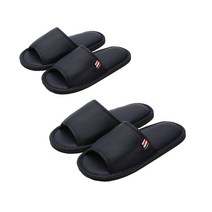 스위트홈 점보레자 거실화 2종세트, navy