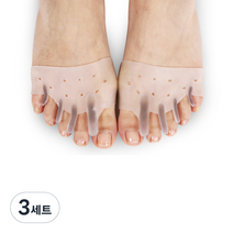 현대메디칼 디스크팡 실리콘 발가락 교정 데니스 브라운 부목 좌 + 우 세트, 3세트