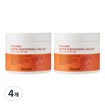 리코셀 비타민 슈퍼 미백 크림, 100g, 4개