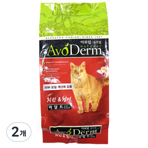 아보덤 치킨 어덜트 고양이 사료, 1kg, 2개