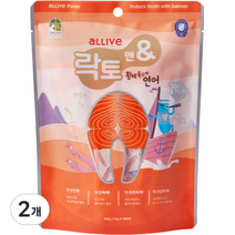 올리브락토앤 반려동물 황태 육수에 연어 파우치 스틱 간식 20p, 2개, 280g