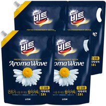 비트 아로마 웨이브 향기나는 액상세제 리필 카모마일, 4개, 2L
