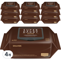 슈퍼대디 저자극 아기물티슈 그란데 캡형 66매, 10개입, 4개