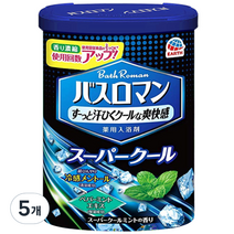 바스로망 입욕제 슈퍼쿨, 600g, 5개