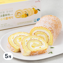 프레시오늘 신선냉장 리얼 고흥유자로 만든 수제 롤케익, 270g, 5개