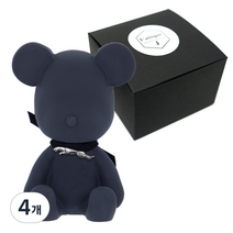 라띠크제이 엠블럼베어 차량용 방향제 재규어 블랙 + 블랙체리 5ml 리필 세트, 4개