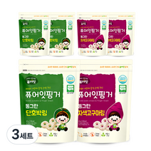 퓨어잇 핑거 동그란 단호박링 3p + 자색고구마링 3p, 단호박, 자색고구마, 3세트