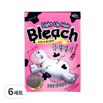 이지엔 라이트 업 헤어 블리치 블랙빼기 탈색제, 10g, 6개