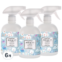 부케가르니 섬유탈취제 베이비파우더, 500ml, 6개