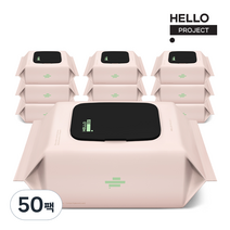 헬로500 물티슈 캡형, 50팩, 100매입