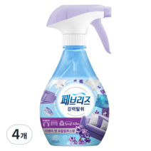 페브리즈 섬유탈취제 용기형, 370ml, 4개, 라벤더 앤 유칼립투스향