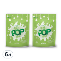 타코 녹차 팝 라떼 파우더, 500g, 1개입, 6개